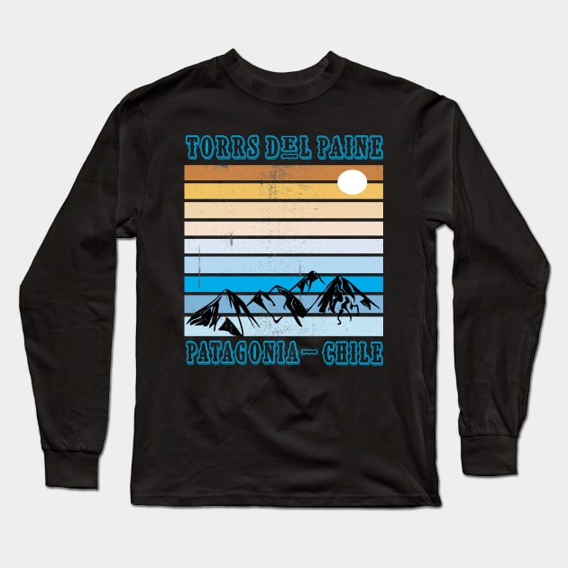 Torrs Del Paine Patagonia Chile Long Sleeve T-Shirt by care store